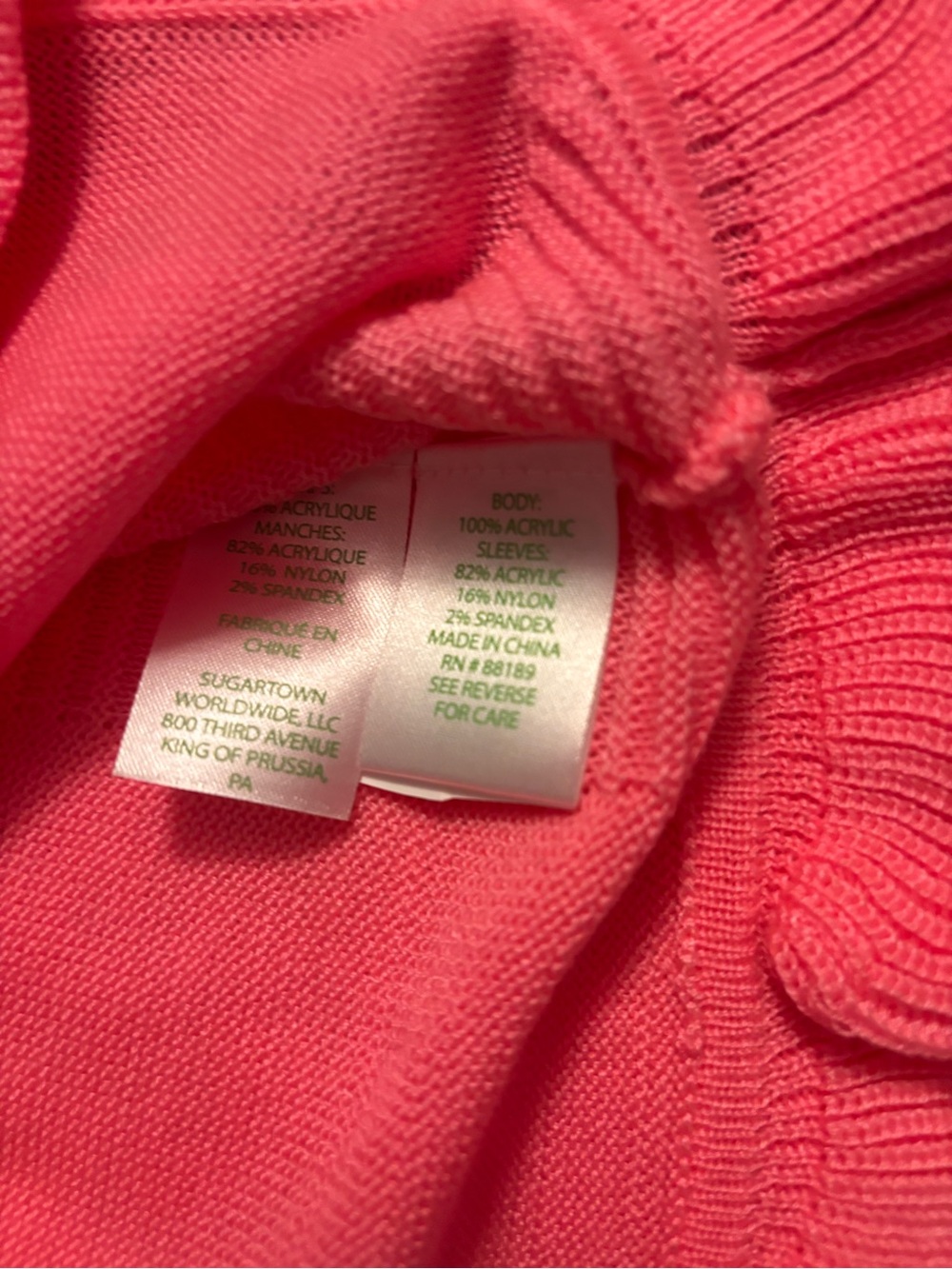 NWT Lilly Pulitzer size Large 8-10 pink sunset Tierneigh sweater - Picture 5 of 11